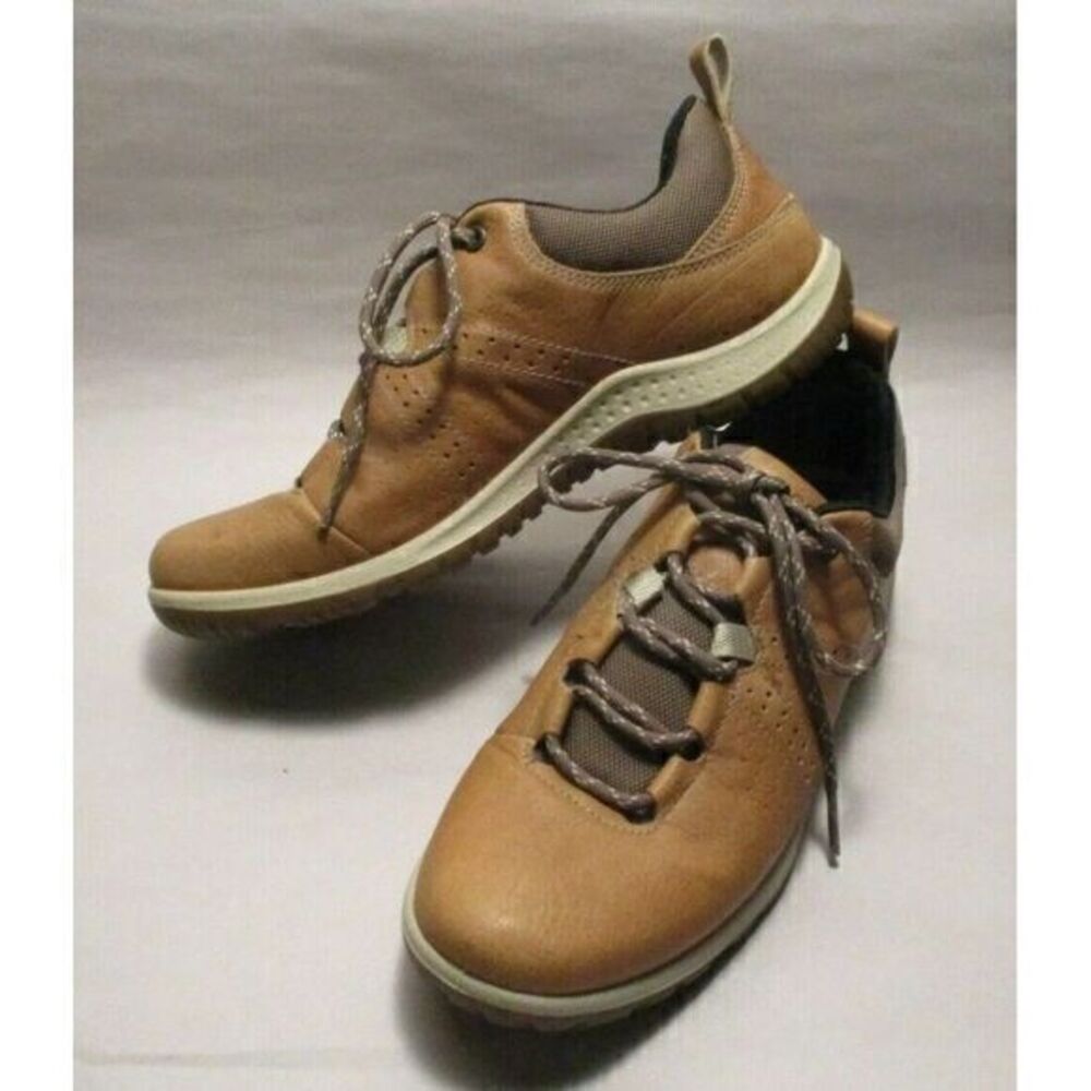 Ecco Gore-Tex Tech Sneakers Youth‎ 4M Tan Leather Receptor Shoes